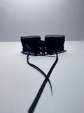blacked out lace choker